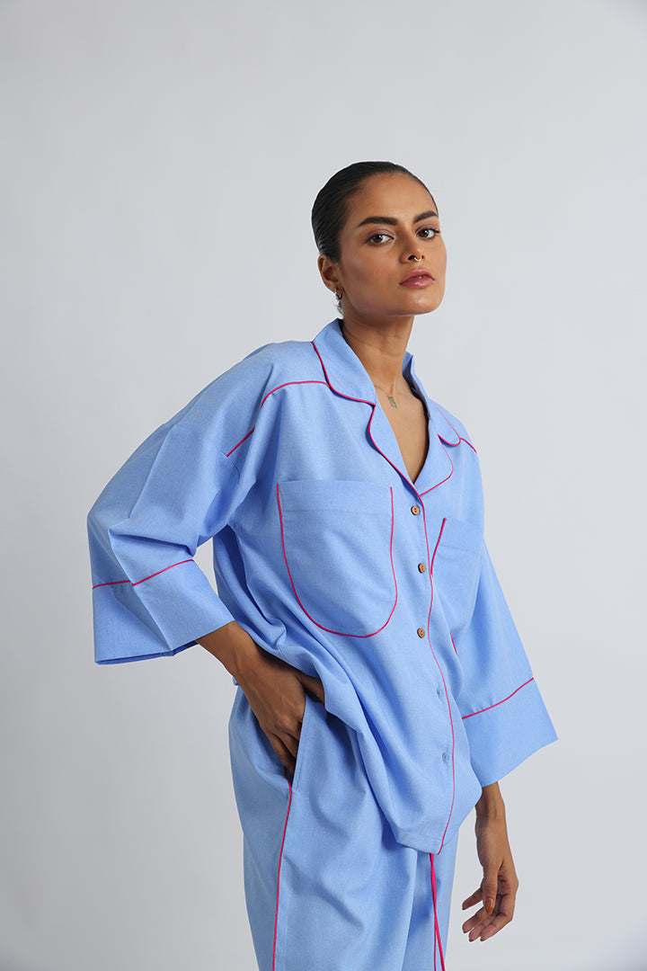 Skyline Cord – Blue Anti-Fit Co-Ord Set