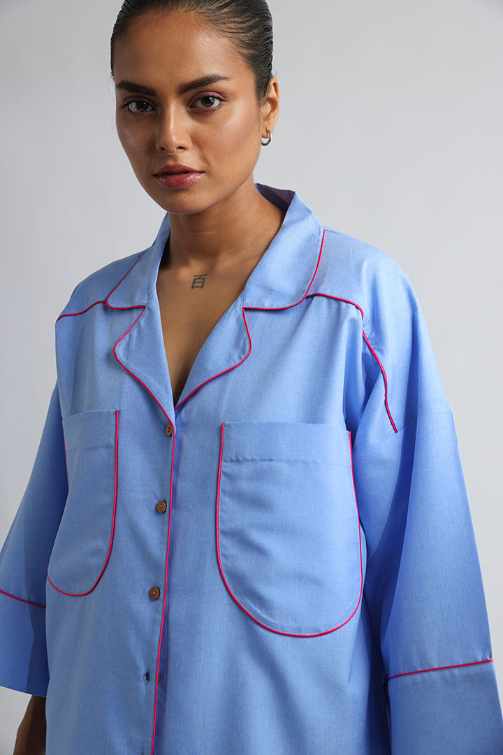 Skyline Cord – Blue Anti-Fit Co-Ord Set