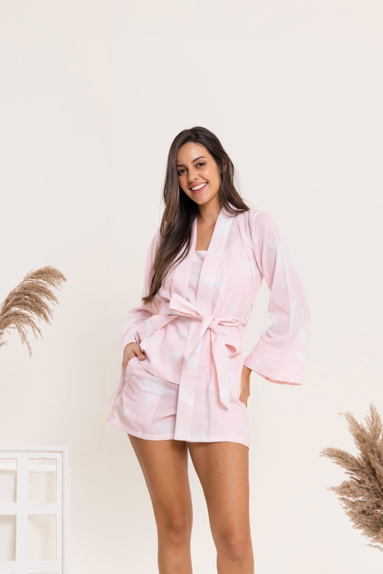 Pajama Short Set With Camisole