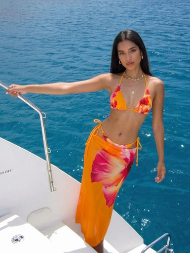 Mimosa Triangle Bikini & Maxi Skirt Set