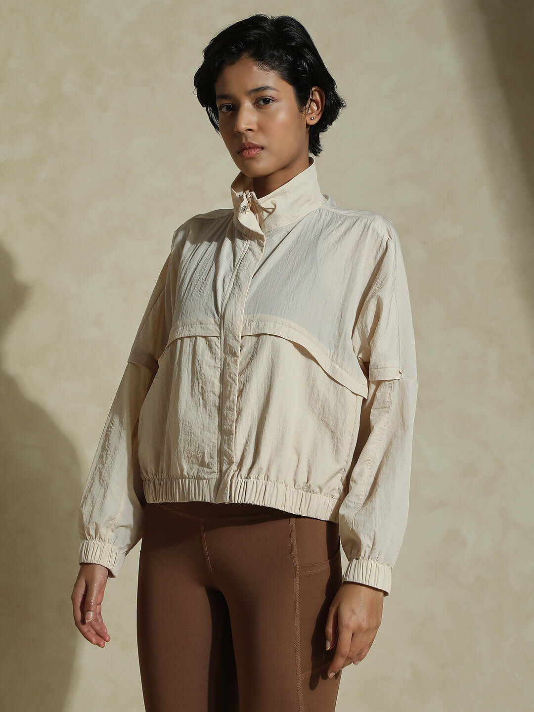 AeroTraq Runner Jacket Beige