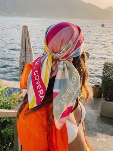 Coastal Stripe Head Scarf