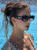 Gold Heart Stud Earrings