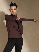 Shop-Women's Ath Runner Zip Neck Java