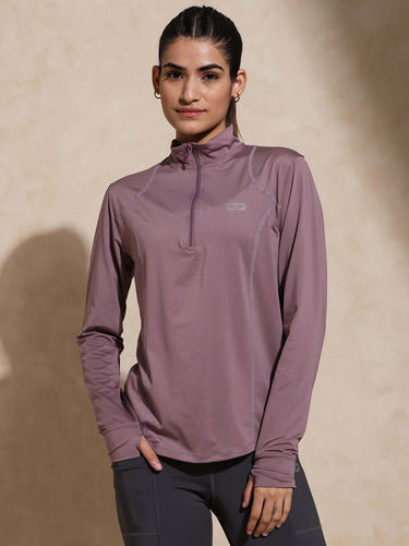 Shop-Women's Ath Runner Zip Neck Nirvana