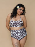 Cow Ruched Set (2 Pcs)