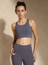 Shop-High Impact Action Bra With Clasp Slate Grey