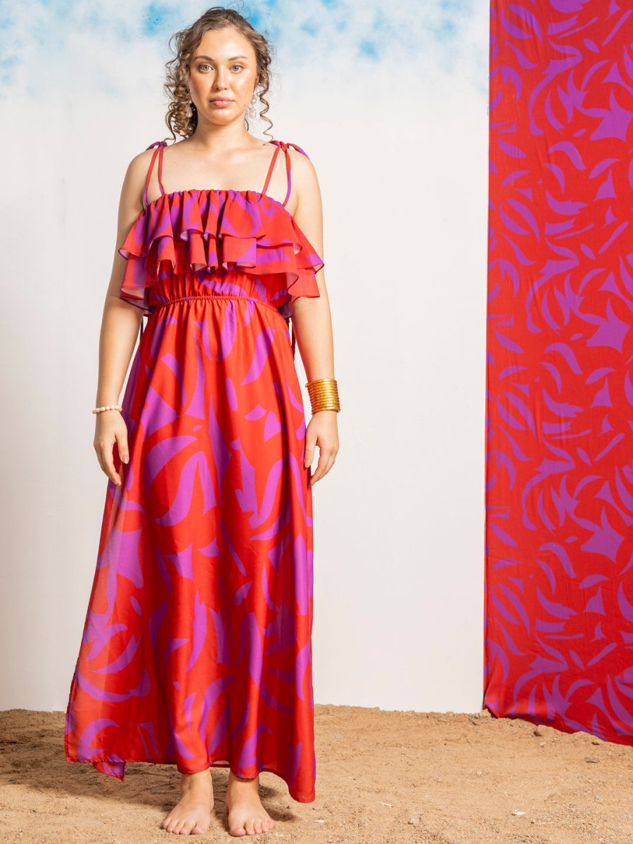 Ruffled Beachwear Dress