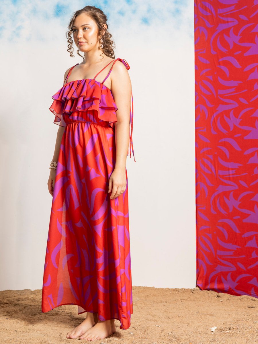 Ruffled Beachwear Dress