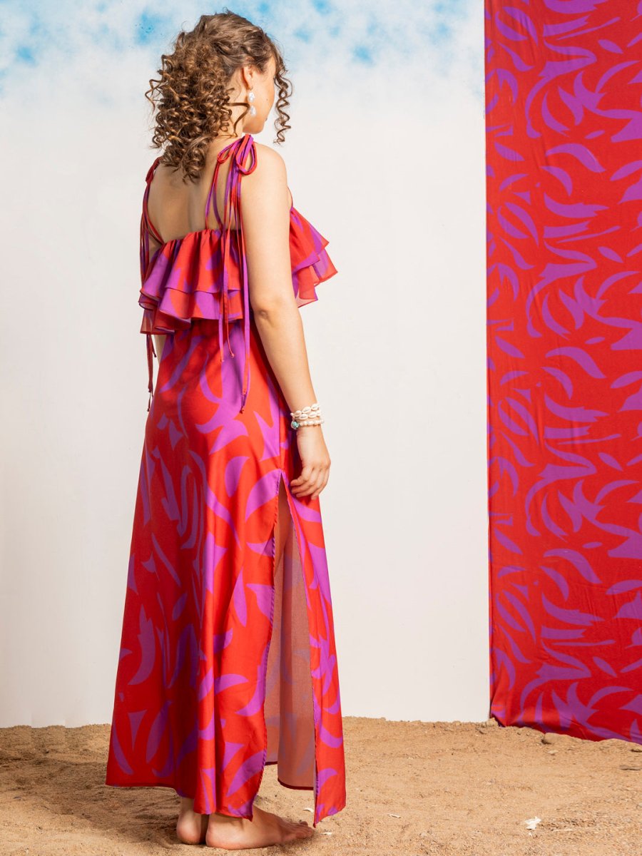 Ruffled Beachwear Dress