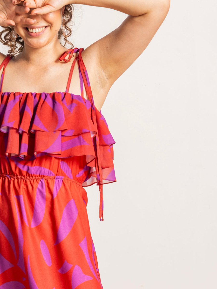 Ruffled Beachwear Dress