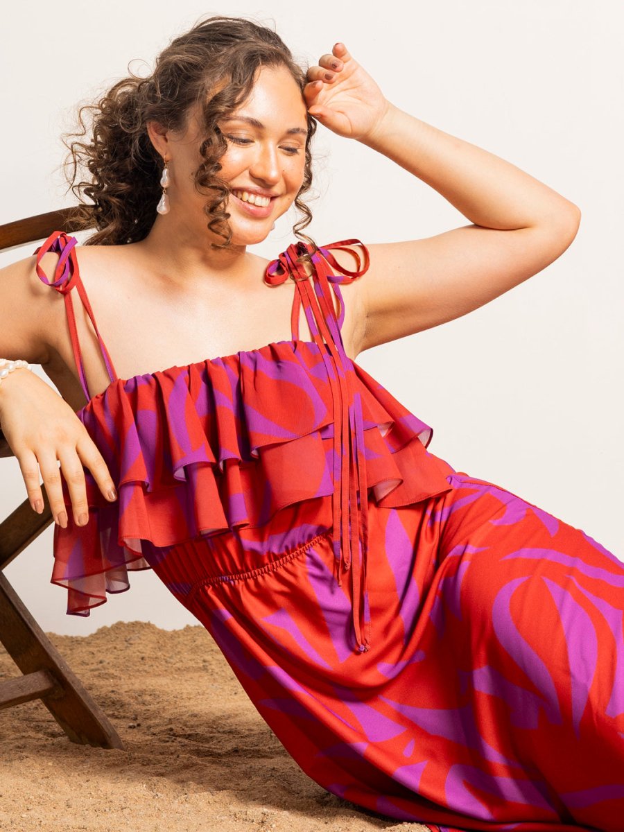 Ruffled Beachwear Dress
