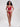 Rose Red Embroidered Longline Bra & Thong Set