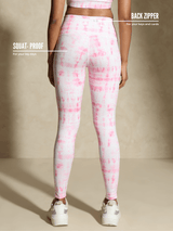 Shop-Pink Shibori Luxe Leggings