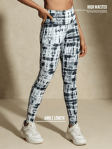 Shop-Black Shibori Luxe Leggings