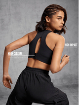 Shop-High Impact Action Bra With Clasp Black
