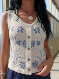 White Crochet Resort Tank Top