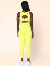 Shop-Padded Cross Back Lime Crop Top
