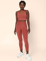 Shop-Ath Perform 7/8 High Waist Leggings Marsala