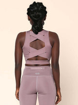 Shop-Padded Cross Back Crop Top Nirvana