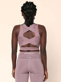 Shop-Padded Cross Back Crop Top Nirvana