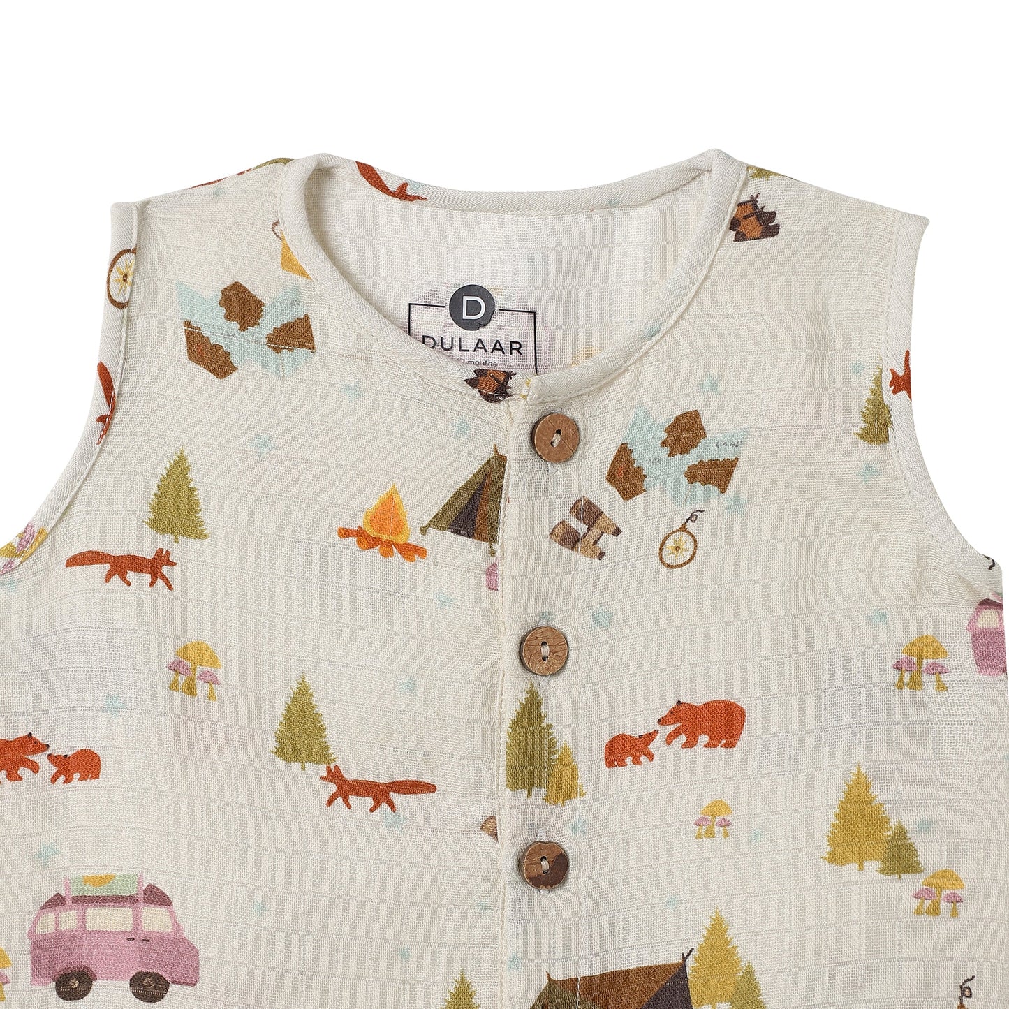 Organic Muslin Vest & Shorts Set