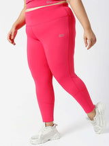 Ath Perform 7/8 High Waist Leggings Sparkling Cosmo Plus-Leggings-Silvertraq-Silvertraq