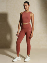 Shop-Padded Cross Back Crop Top Marsala
