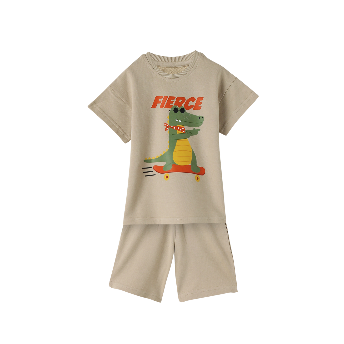 French Terry Tee & Shorts Co-ord Set