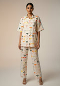 Playful Cherry Print-Cotton Night Suit