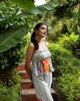 Tooti Frooti Flared Printed Co - Ord Set - AOBAcord set