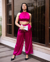 Women Pink Beachwear Co - ord Set - AOBABEACHWEAR
