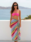 Cosmopolitan Stripe Printed Georgette Sarong