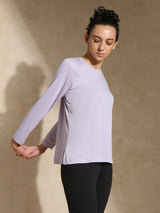 Shop-Aero TraqDry Long Sleeve Tee Lilac
