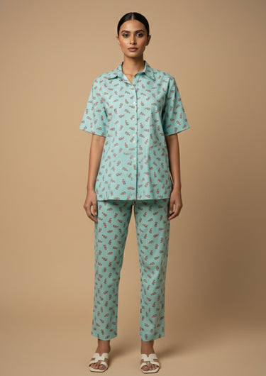 Lobster Print-Night Suit