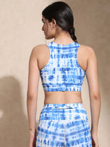 Shop-Indigo Shibori Luxe Crop Top