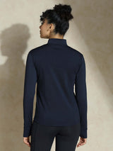 Shop-Women's Ath Runner Zip Neck Navy