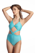 Aqua Front Cross Swimsuit