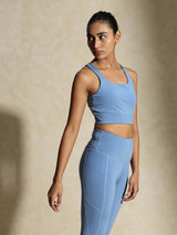Shop-High Impact Action Bra With Clasp Cerulean