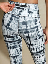 Shop-Black Shibori Luxe Leggings
