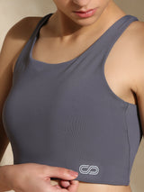 Shop-High Impact Action Bra With Clasp Slate Grey