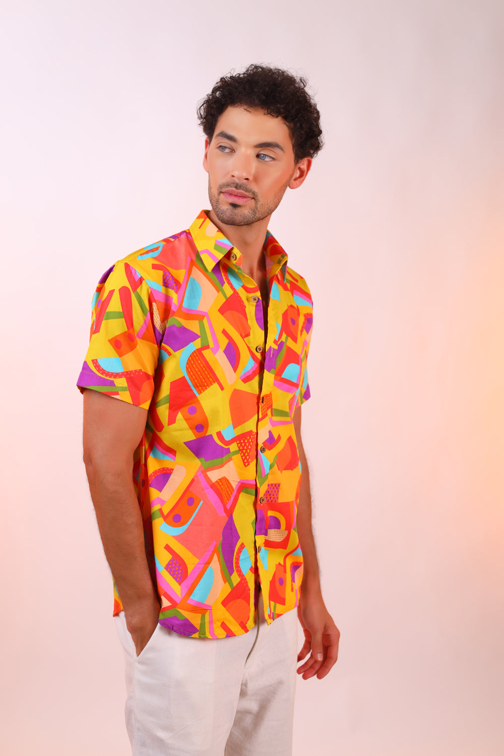 Orange Candy Shirt For Men