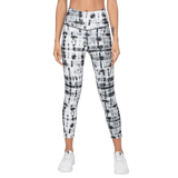 Black Shibori Luxe Leggings-Leggings-Silvertraq-Silvertraq