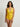 Halter Neck Yellow Ruched Swimsuit