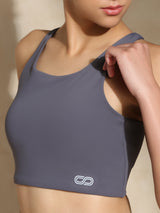 Shop-High Impact Action Bra With Clasp Slate Grey