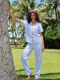 Sky Blue Gingham Pajama Set