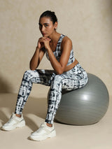 Shop-Black Shibori Luxe Leggings