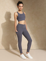 Shop-High Impact Action Bra With Clasp Slate Grey