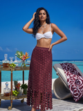Resort Luxe Wine Skirt