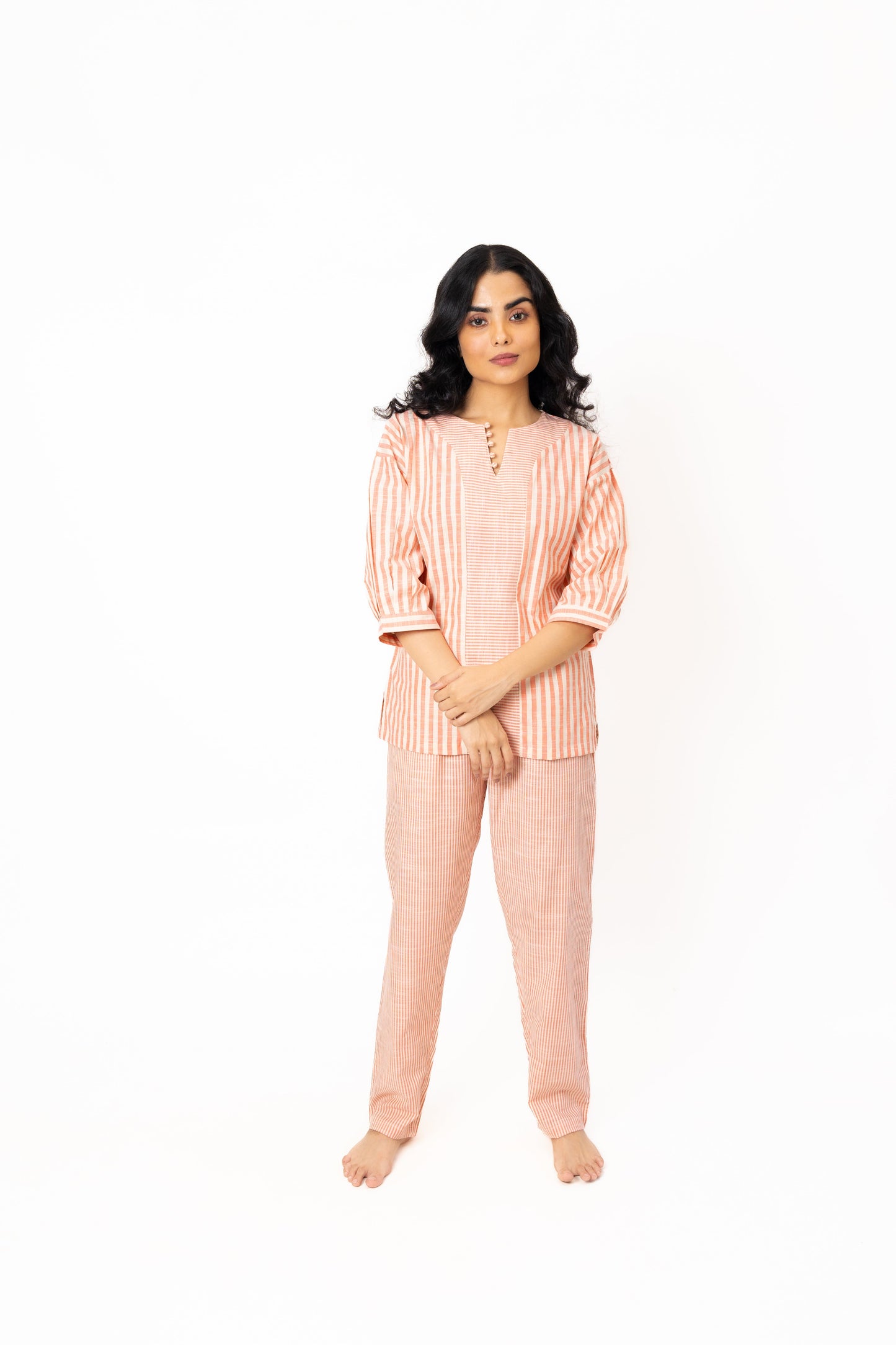 Sunset Stripes - Cotton Nightsuit
